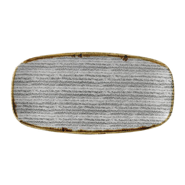 Churchill Studio Prints Homespun Rectangular Plates Stone Grey 153mm (12 Pack)