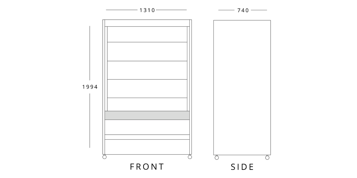 Stainless Steel Multideck 1310mm Wide