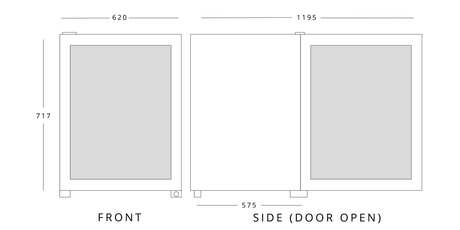 Graded 00030 Ctf99 Counter Top Freezer 99 L – image 8
