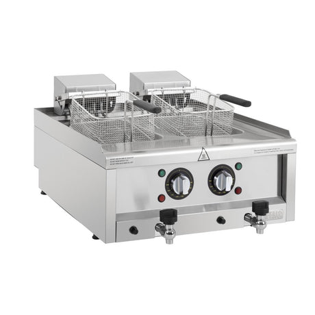 Buffalo 600 Series Countertop Electric Fryer 2x 8Ltr