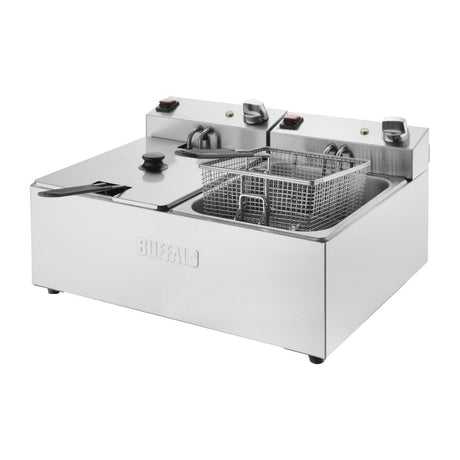 Buffalo Countertop Electric Fryer 2x5Ltr