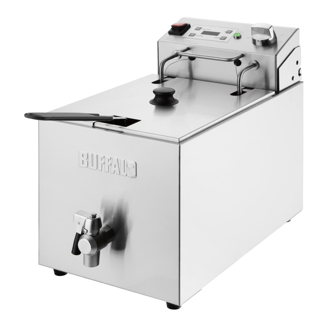 Buffalo Countertop Electric Fryer with Timer 8Ltr