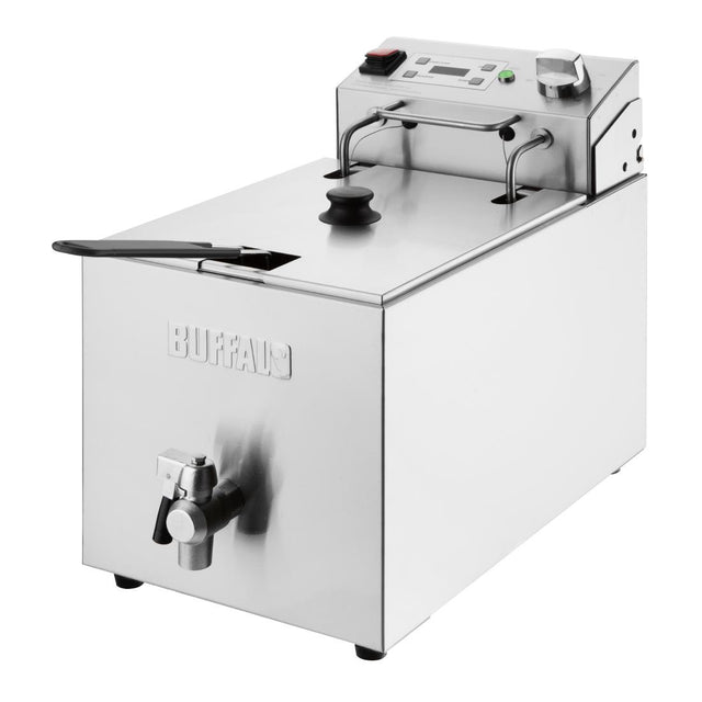 Buffalo Countertop Electric Fryer with Timer 8Ltr