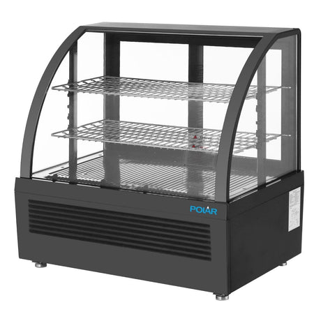 Polar C-Series Countertop Display Fridge Black 100Ltr