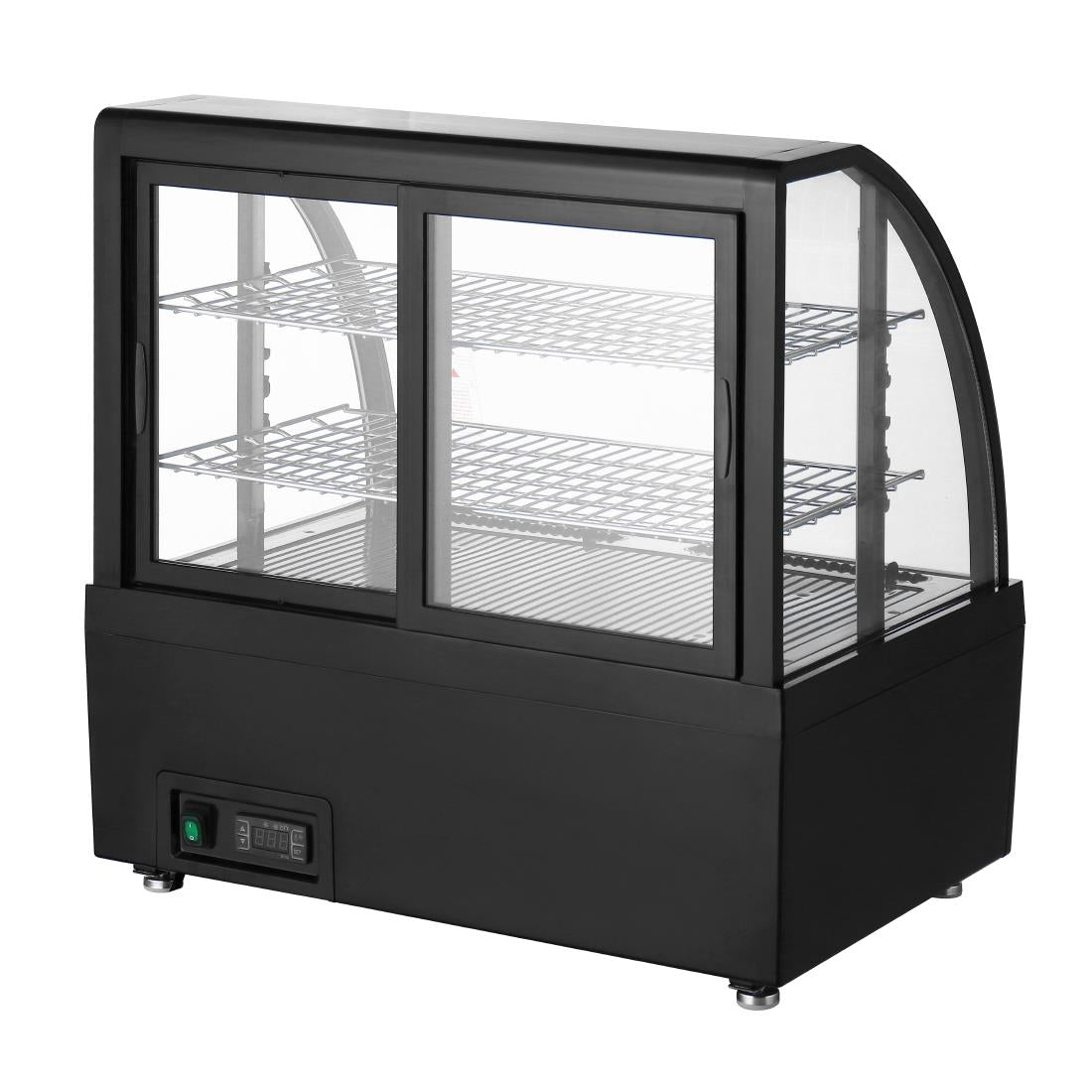 Polar C-Series Countertop Display Fridge Black 100Ltr