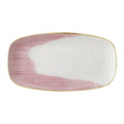 Churchill Stonecast Accents Chefs Oblong Plates Petal Pink 355x189mm (6 Pack)
