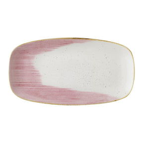 Churchill Stonecast Accents Chefs Oblong Plates Petal Pink 355x189mm (6 Pack)