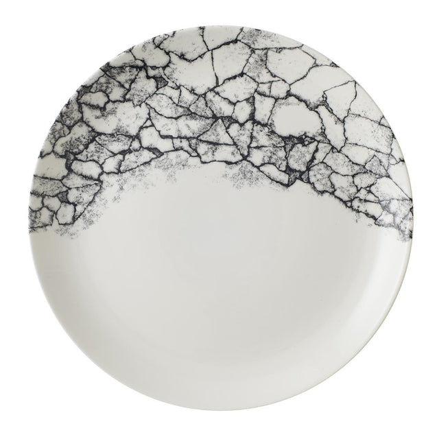 Churchill Kintsugi Accents Quartz Black Evolve Coupe Plates 288mm (12 Pack)