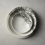 Churchill Kintsugi Accents Quartz Black Evolve Coupe Plates 288mm (12 Pack)