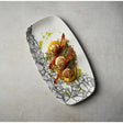 Churchill Kintsugi Accents Chefs Oblong Plates Quartz Black 355x189mm (6 Pack)