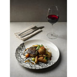 Churchill Kintsugi Accents Chefs Oblong Plates Quartz Black 298x153mm (12 Pack)