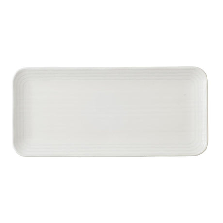 Dudson Harvest Norse White Organic Coupe Rect Platter 350 x 159mm (6 Pack)