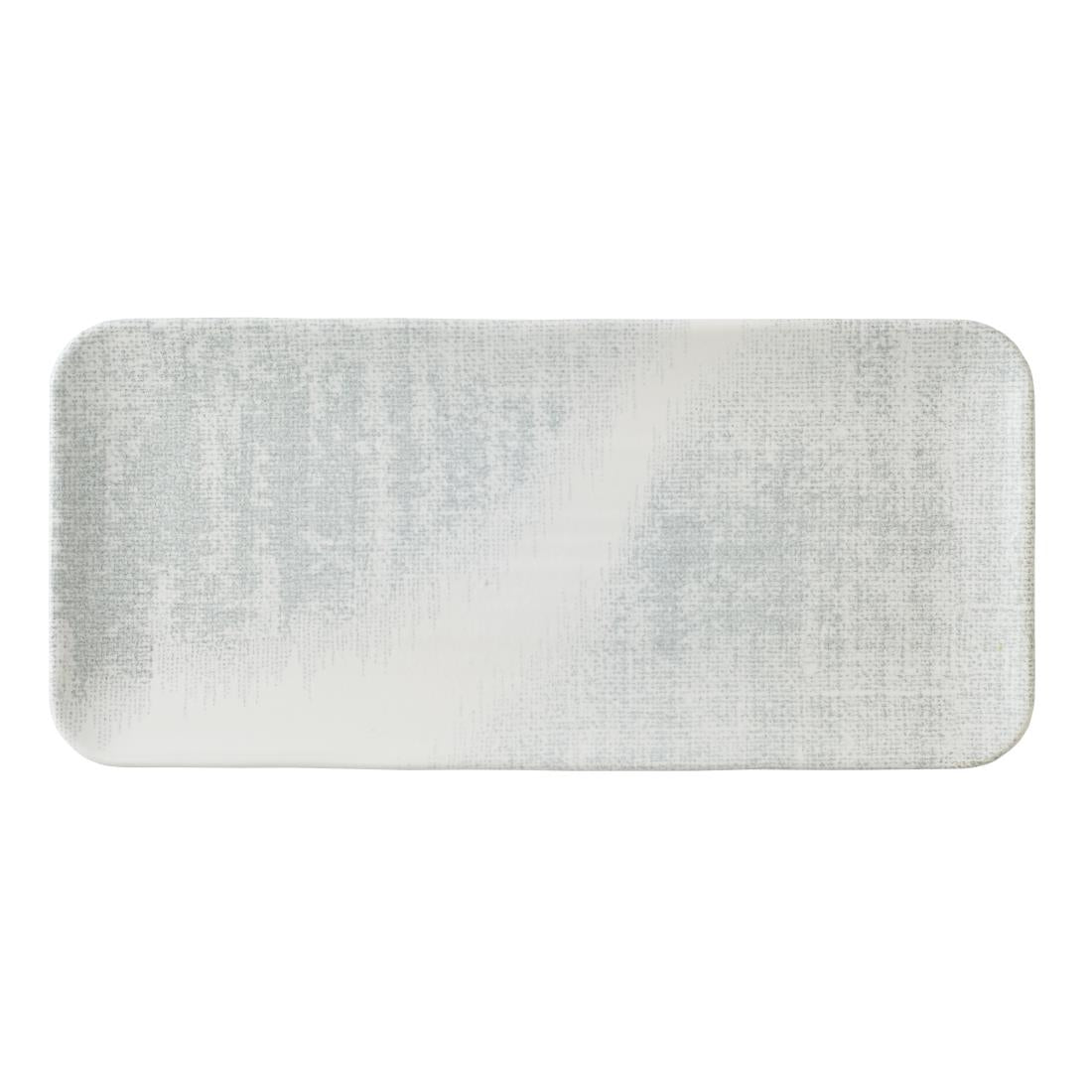Dudson Makers Collection Jute Grey Organic Coupe Rectangle Platter 349 x 159mm (6 Pack)