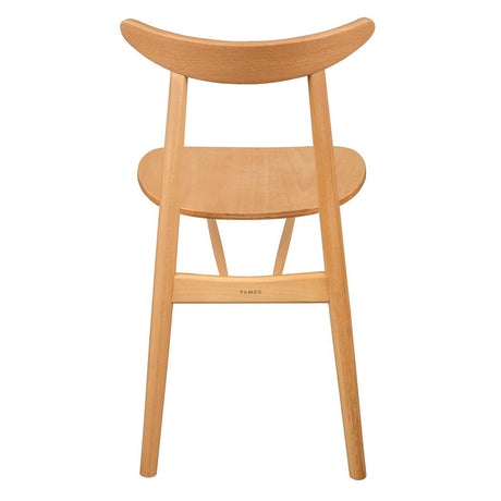 Fameg Cowhorn Side Chairs Natural Beech (2 Pack)
