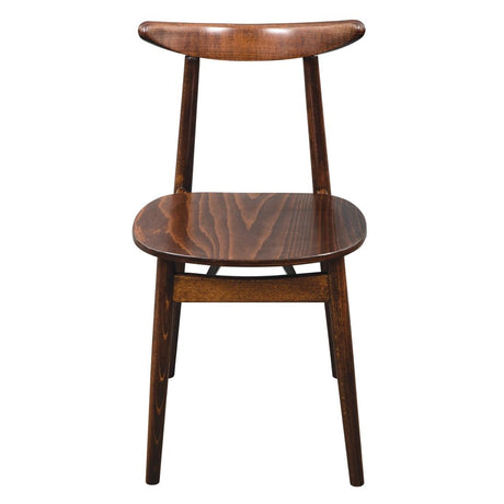 Fameg Cowhorn Side Chair Walnut (2 Pack)