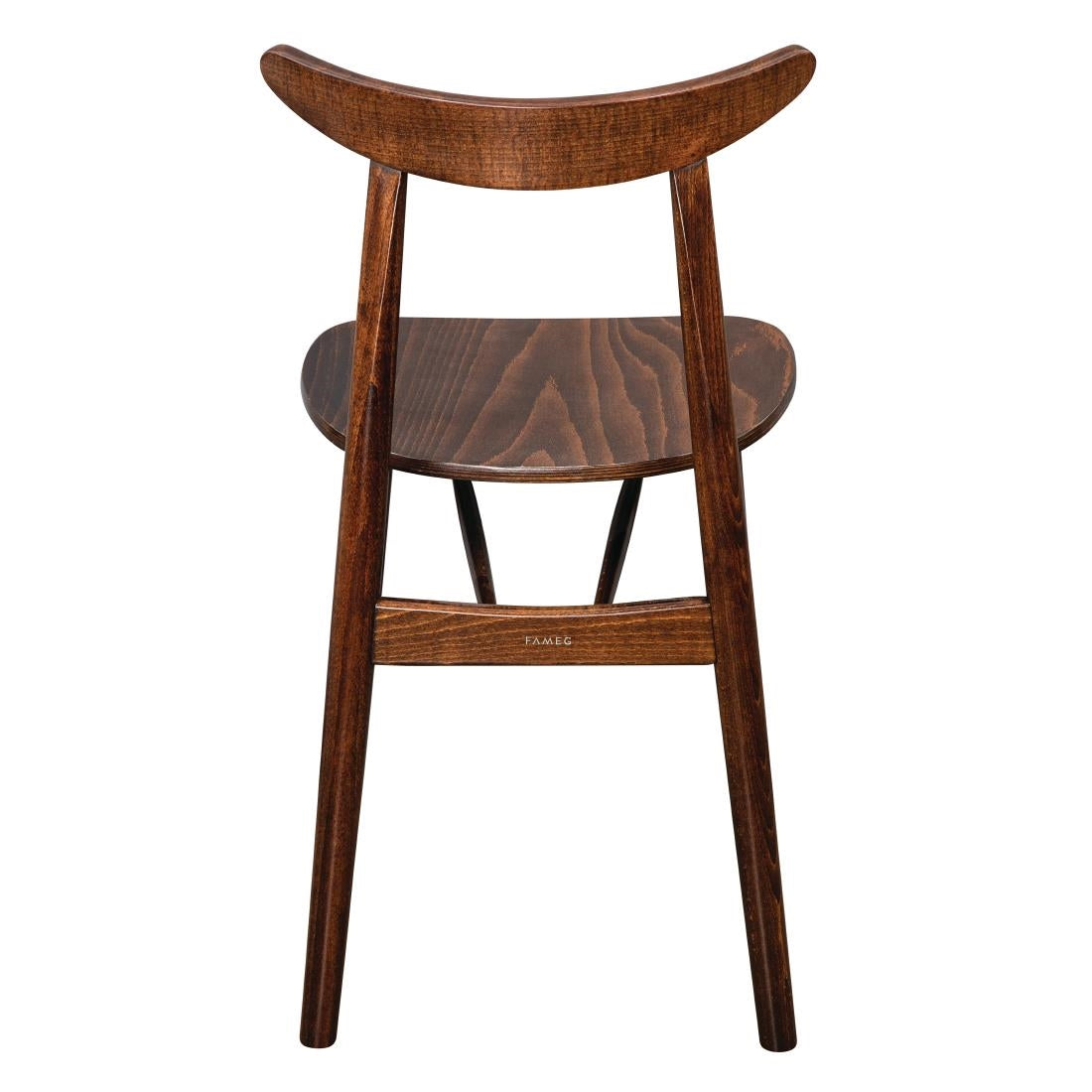 Fameg Cowhorn Side Chair Walnut (2 Pack)