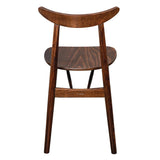 Fameg Cowhorn Side Chair Walnut (2 Pack)