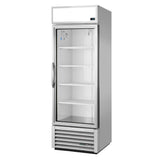 True 1 Glass Door 538Ltr Upright Display Fridge Aluminium GDM-19T-HC-TSL01