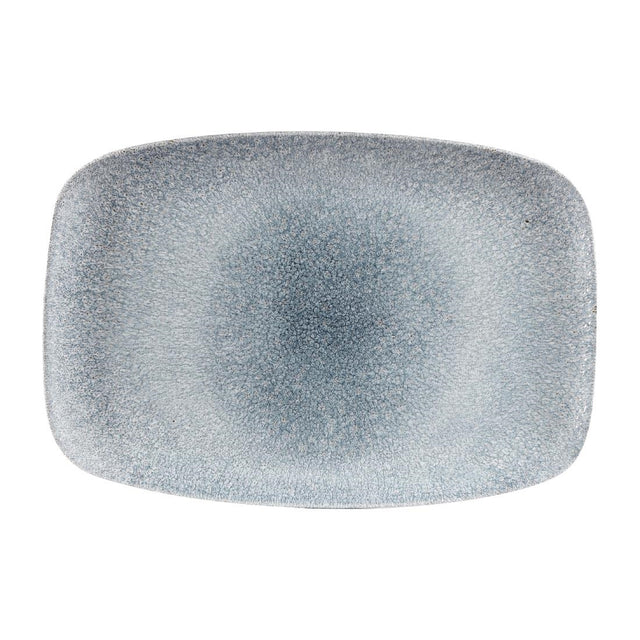 Churchill Studio Prints Raku Rectangular Plates Topaz Blue 245 x 355mm (6 Pack)