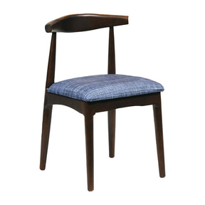 Austin Dining Chairs Dark Walnut with Helbeck Midnight Seats (2 Pack)