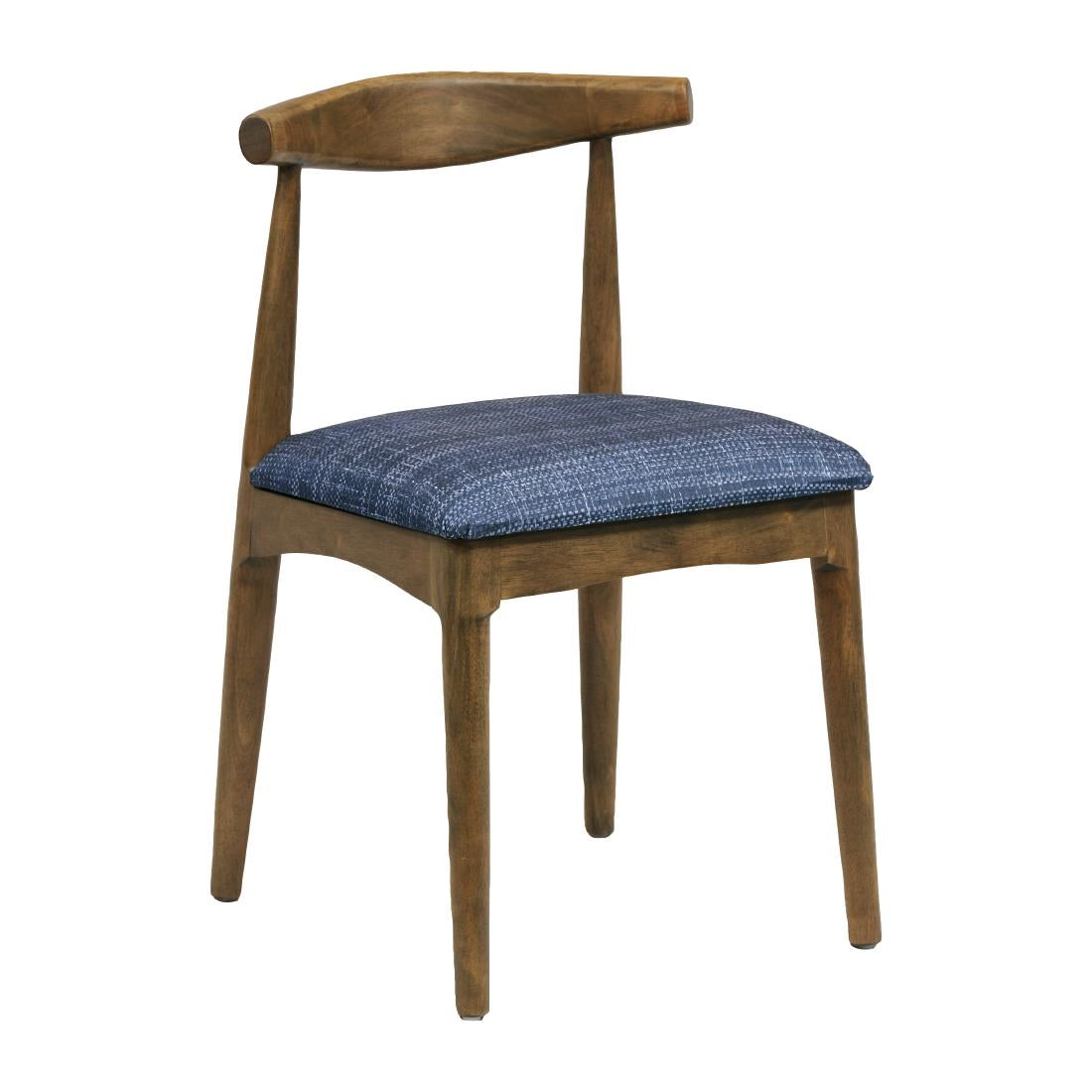 Austin Dining Chairs Weathered Oak with Helbeck Midnight Seats (2 Pack)