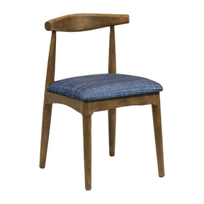 Austin Dining Chairs Weathered Oak with Helbeck Midnight Seats (2 Pack)
