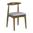 Austin Dining Chairs Weathered Oak with Helbeck Charcoal Seats (2 Pack)