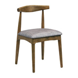 Austin Dining Chairs Weathered Oak with Helbeck Charcoal Seats (2 Pack)