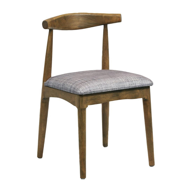 Austin Dining Chairs Weathered Oak with Helbeck Charcoal Seats (2 Pack)
