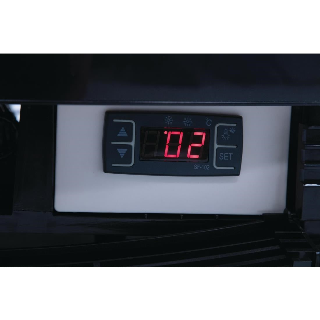 Polar C-Series Energy Efficient Curved Door Display Fridge Black 235Ltr
