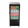 Polar C-Series Energy Efficient Curved Door Display Fridge Black 86Ltr