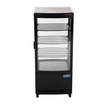 Polar C-Series Energy Efficient Curved Door Display Fridge Black 86Ltr