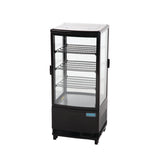 Polar C-Series Energy Efficient Curved Door Display Fridge Black 86Ltr