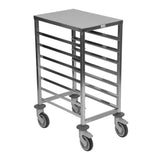 Matfer Bourgeat 1/1GN 7-Shelf Racking Trolley with Worktop