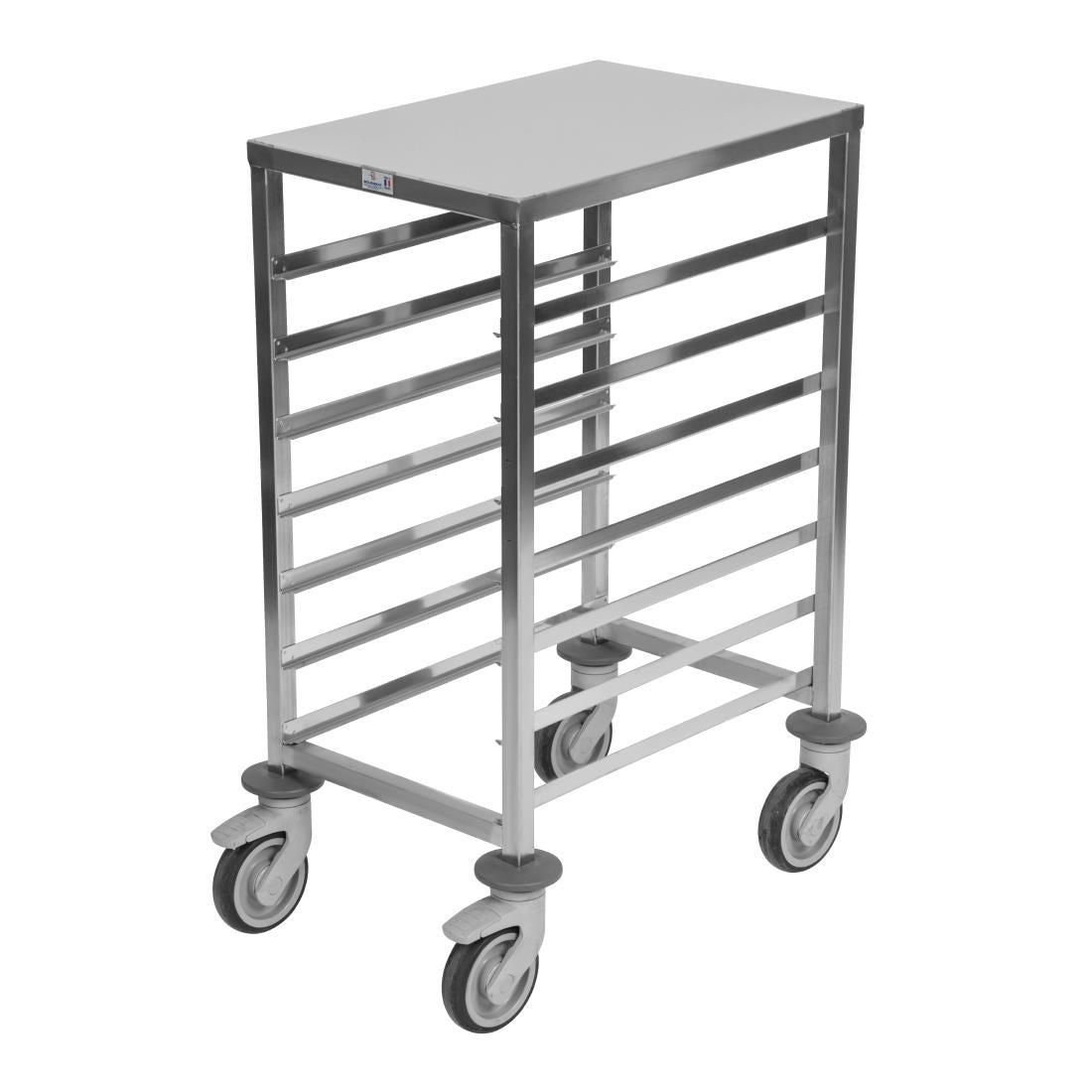 Matfer Bourgeat 1/1GN 7-Shelf Racking Trolley with Worktop