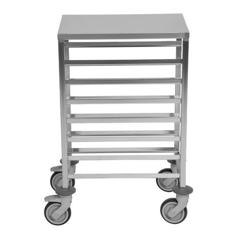 Matfer Bourgeat 1/1GN 7-Shelf Racking Trolley with Worktop