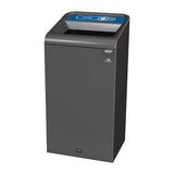 Rubbermaid Configure Recycling Bin with Paper Recycling Label Blue 87Ltr