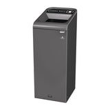 Rubbermaid Configure Recycling Bin with General Waste Label Black 57Ltr