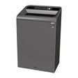 Rubbermaid Configure Recycling Bin with General Waste Label Black 125Ltr