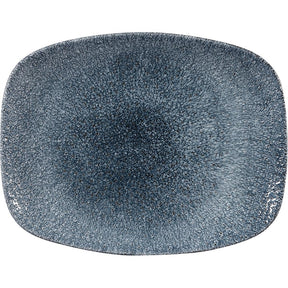 Churchill Studio Prints Raku Rectangular Plates Topaz Blue 261mm (12 Pack)