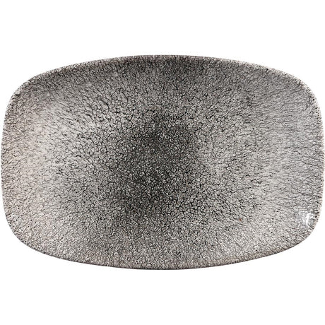 Churchill Studio Prints Raku Rectangular Plates Quartz Black 237mm (12 Pack)