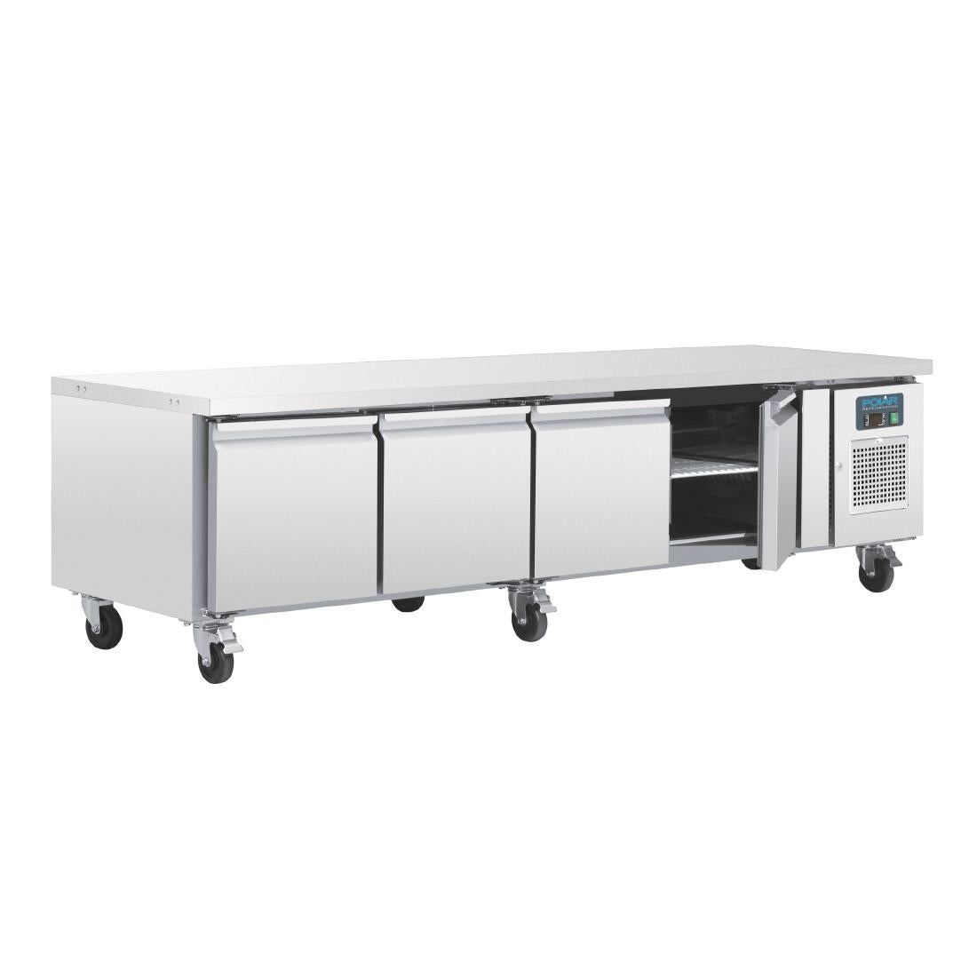 Polar U-Series Four Door Chef Base Counter Fridge
