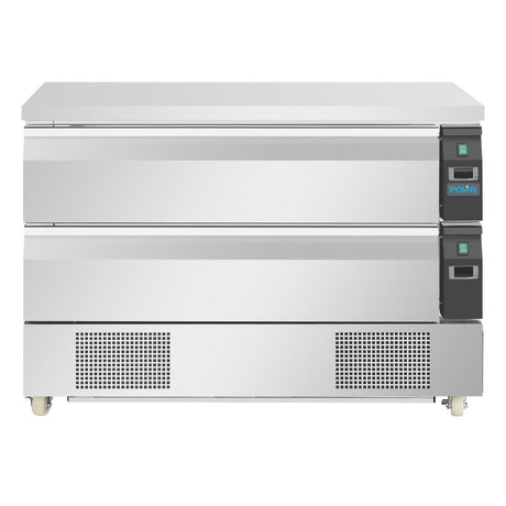 Polar U-Series Double Drawer Dual Temperature Counter Fridge Freezer 6xGN