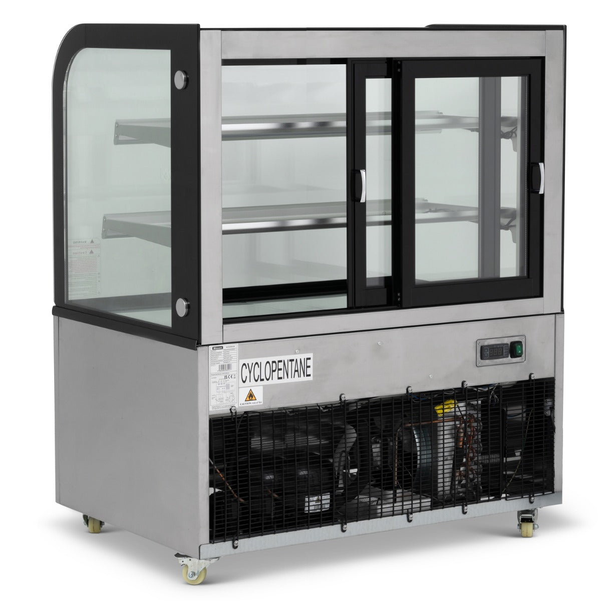 1.5m Curved Glass Low Height Merchandiser