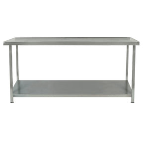 Parry Fully Welded Stainless Steel Centre Table with Undershelf 1500x600mm