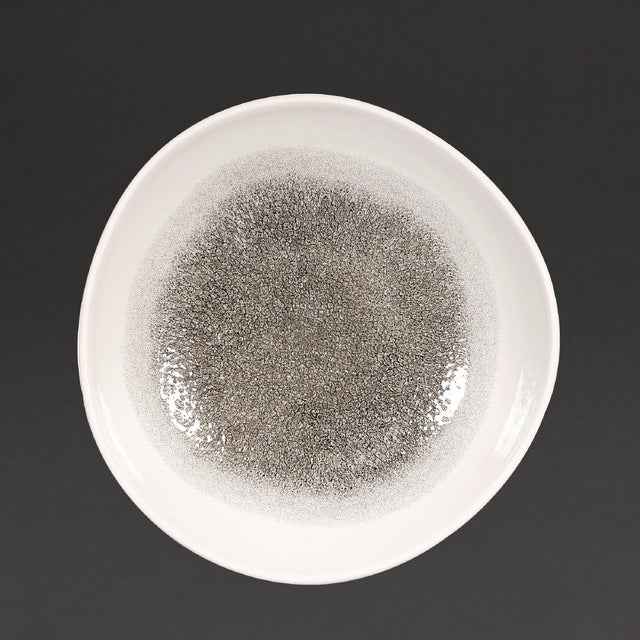 Churchill Studio Prints Raku Trace Round Bowls Quartz Black 253mm (12 Pack)