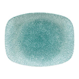 Churchill Raku Oblong Chef Plates Jade Green 202 x 261mm (12 Pack)