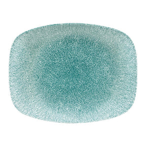Churchill Raku Oblong Chef Plates Jade Green 202 x 261mm (12 Pack)
