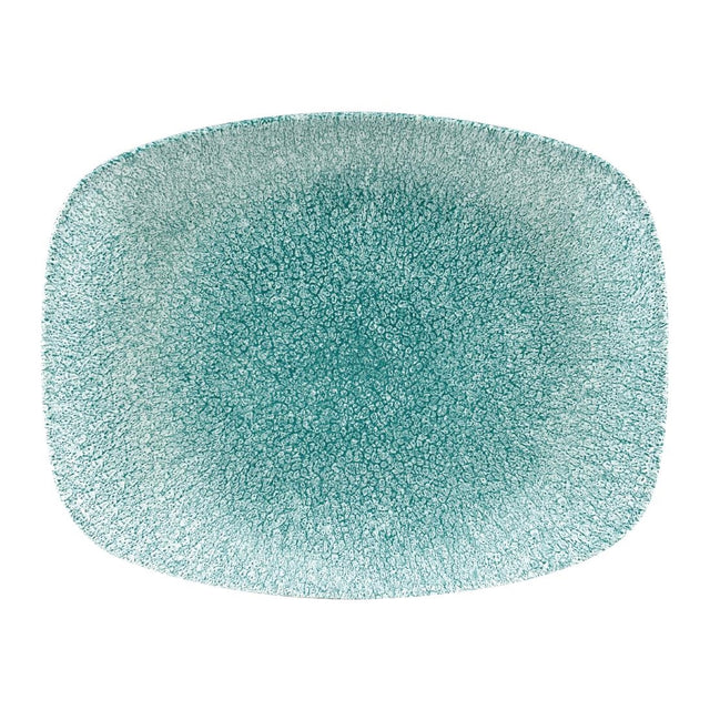 Churchill Raku Oblong Chef Plates Jade Green 202 x 261mm (12 Pack)