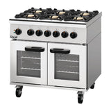 Lincat Phoenix Natural Gas Dual Fuel Oven Range 6 Burners PHDR01/N